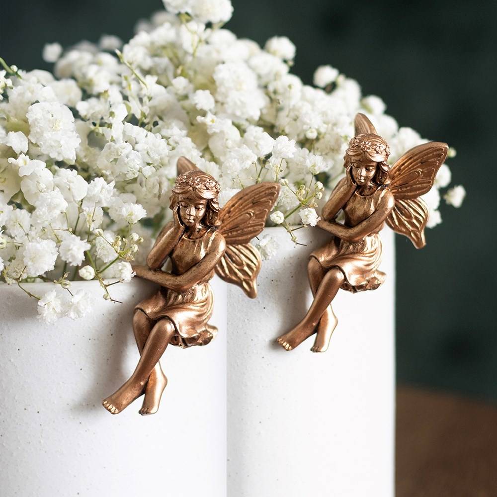 Something Different - Set of 2 Fairy Pot Hanger Figurines - Multicolours